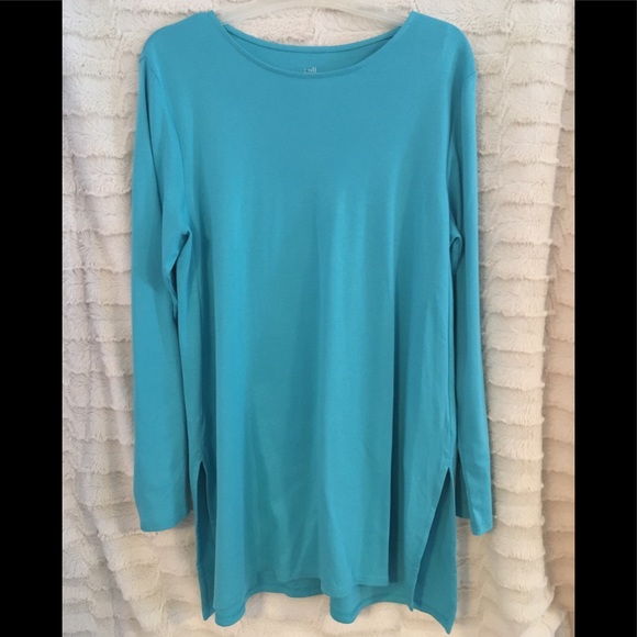 J. Jill Turquoise Tunic Top ⭐️️NWT⭐️️ - Picture 2 of 6
